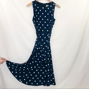 NEW Ann Klein Navy Fit & Flare Dress